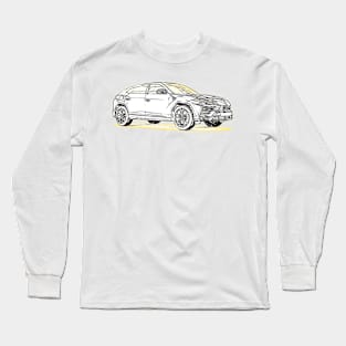 Urus Wireframe Long Sleeve T-Shirt